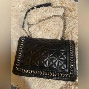 Zara Leather Quilted Chain Bag